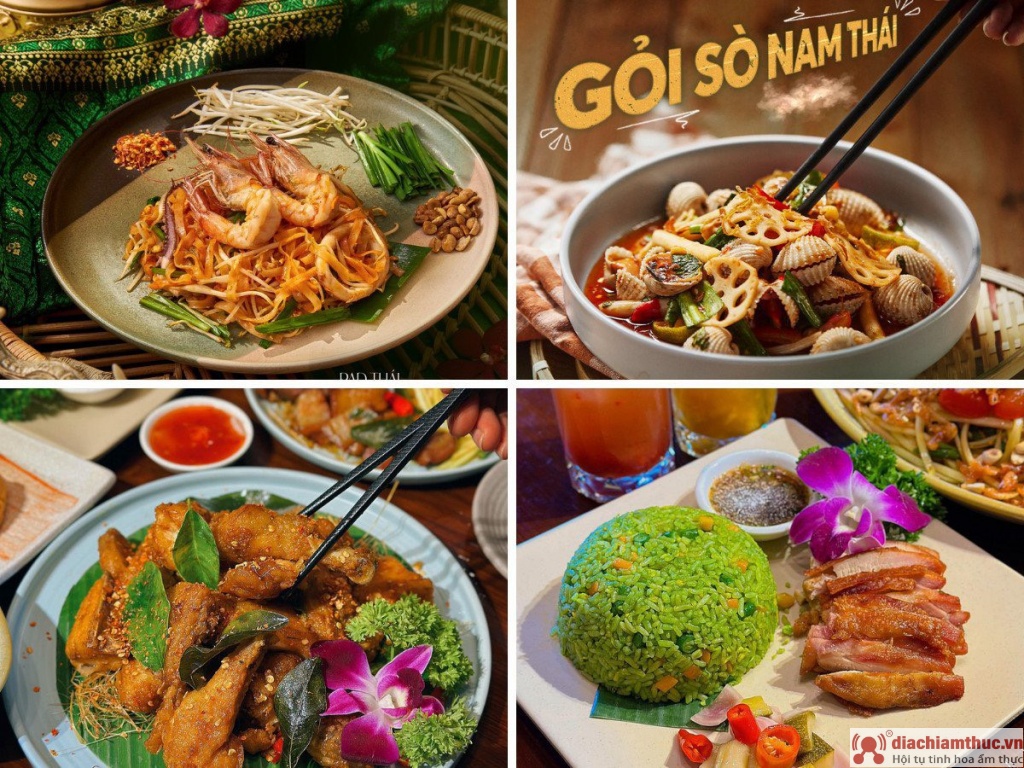 Menu Yumyum Thái được chế biến và trình bày tinh tế, hấp dẫn