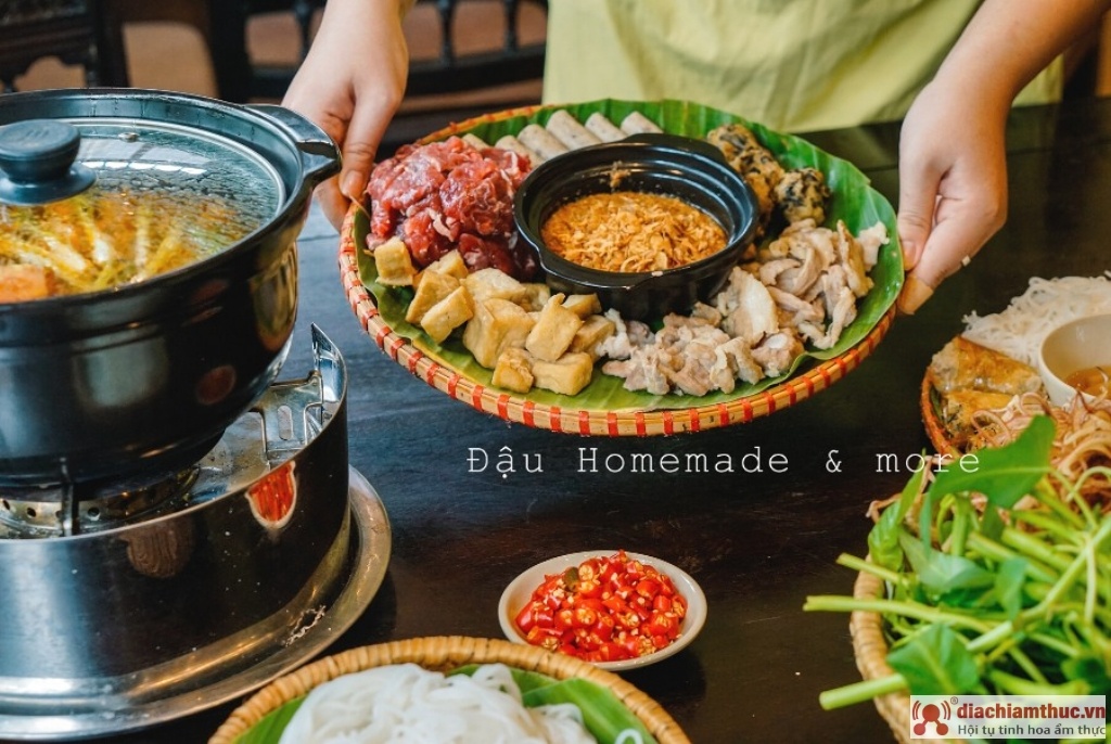 Lẩu riêu cua bắp bò sườn sụn ĐẬU Homemade