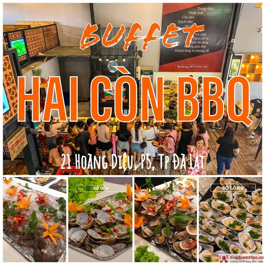 Quán BBQ Buffet Hai Còn Đà Lạt