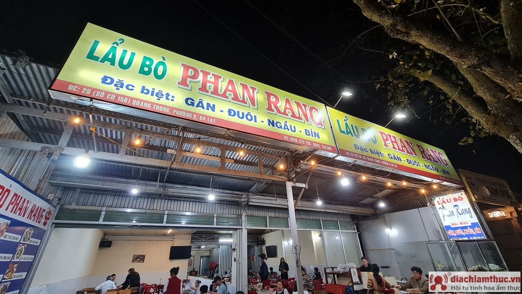 Quán Lẩu bò Phan Rang - Đà Lạt