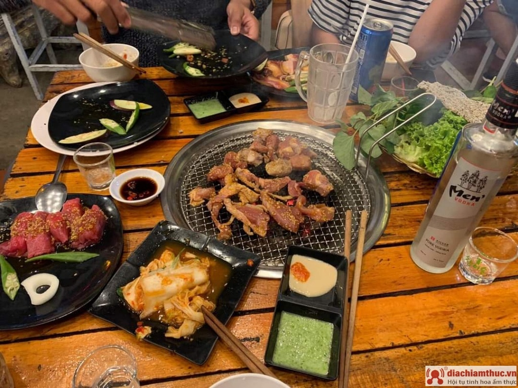 Món ăn tại quán nướng BBQ No1 Đà Lạt