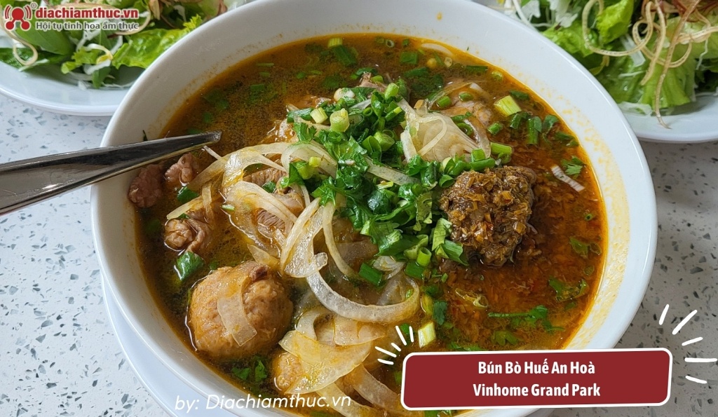 Tô bún bò ngon, đầy đủ tại An Hòa