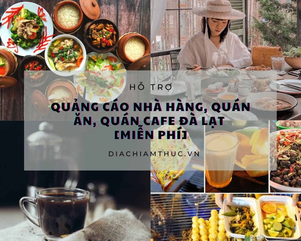 quảng cáo nhà hàng, quán ăn, quán cafe Đà Lạt