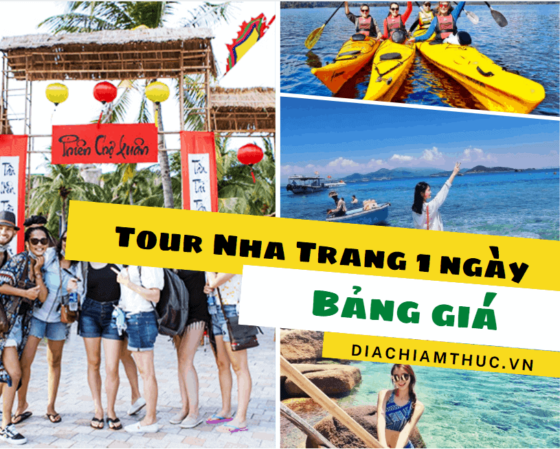 Bảng giá của các tour Nha Trang 1 ngày