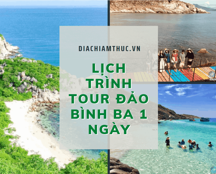 Lịch trình Tour đảo Bình Ba 1 ngày