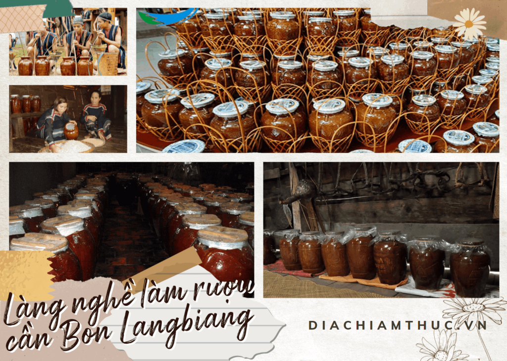 Làng nghề làm rượu cần Bon Langbiang