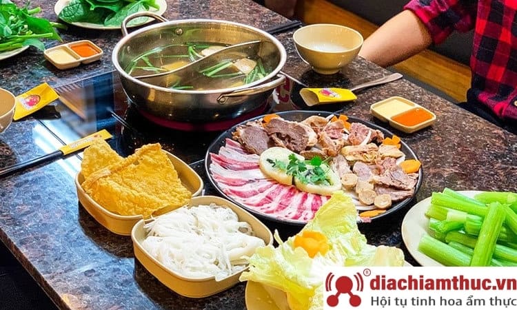 Menu tại Lẩu bò Sài Gòn Vivu