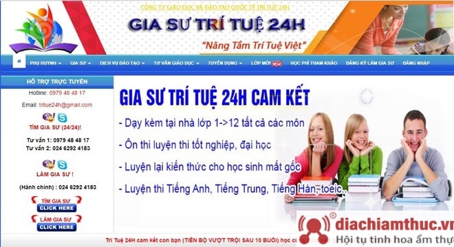 Đối với gia sư - Trí Tuệ