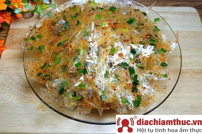 Bánh tráng trộn mỡ hành