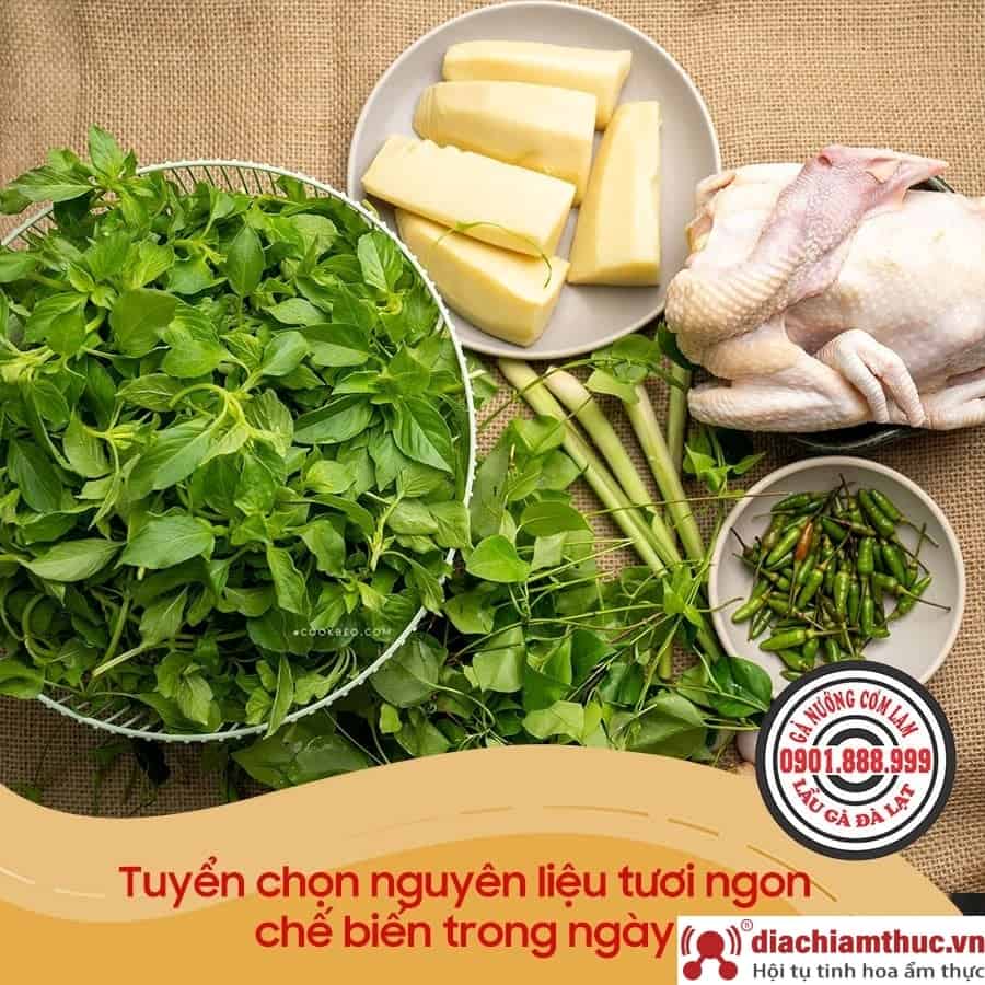 Tuyển chọn nguyên liệu tươi ngon