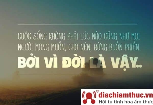 Triết lý buồn về cuộc sống