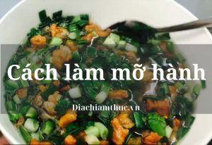 Cách làm mỡ hành