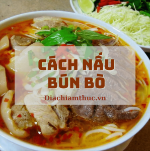 Cách nấu bún bò