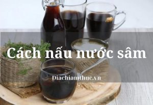 Cách nấu nước sâm