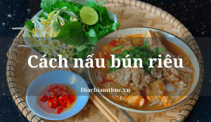 Cách nấu bún riêu