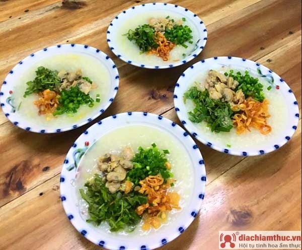 Hoàn thiện cháo ngao hạt sen