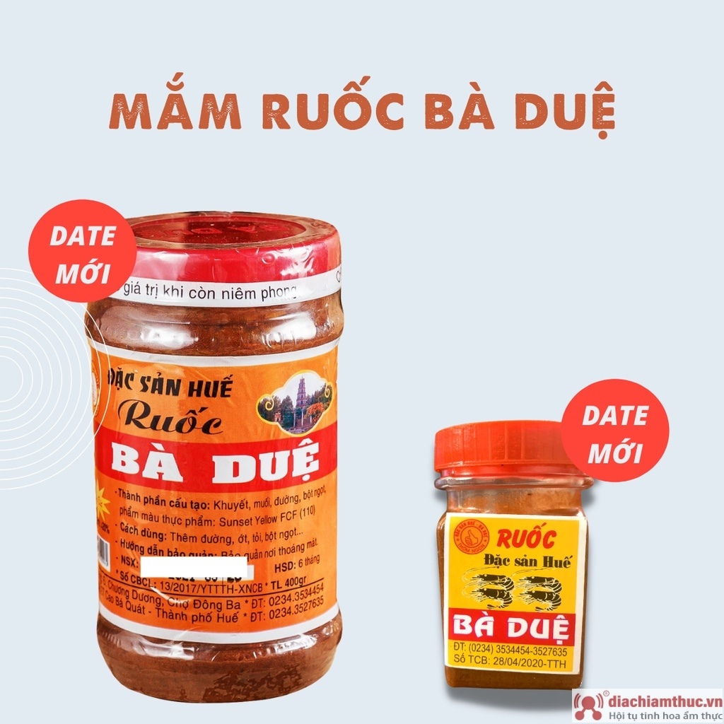 Mắm ruốc Bà Duệ