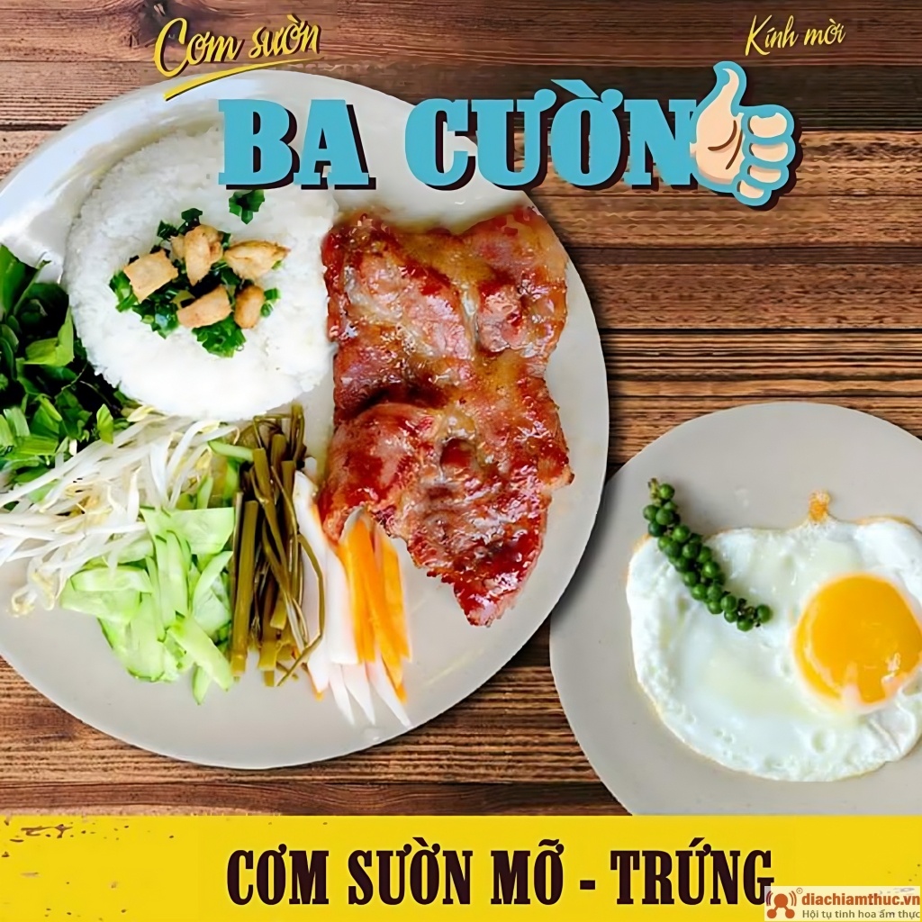 Cơm sườn Ba Cường ngon