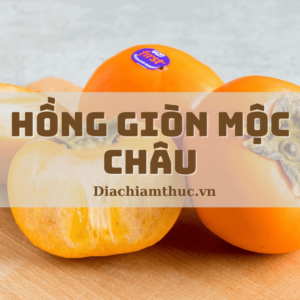 Hồng giòn Mộc Châu