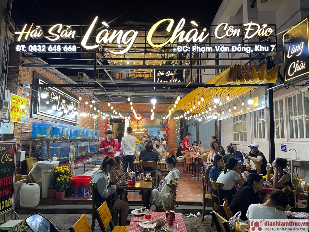 Không gian hải sản Làng Chài Côn Đảo