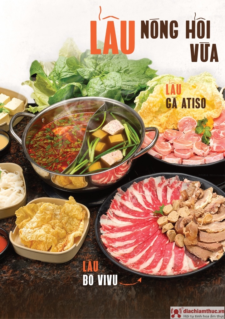 Lẩu bò Saigon Vivu ngon